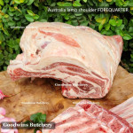 Lamb collar SHOULDER bone-in FOREQUARTER Australia MIDFIELD frozen CHOP CUTS 2.5cm 1" (price/kg)